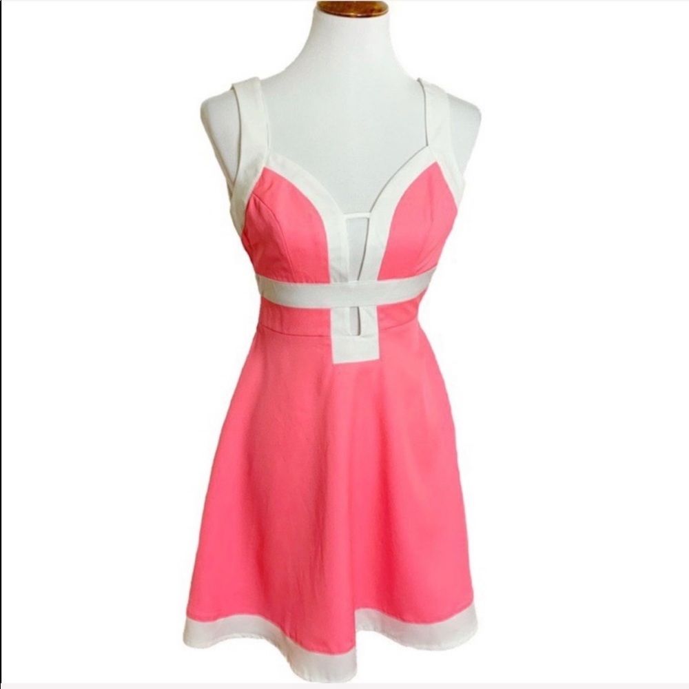 2/$20🌸NWT Tea & Cup Cutout Fit and Flare Dress
